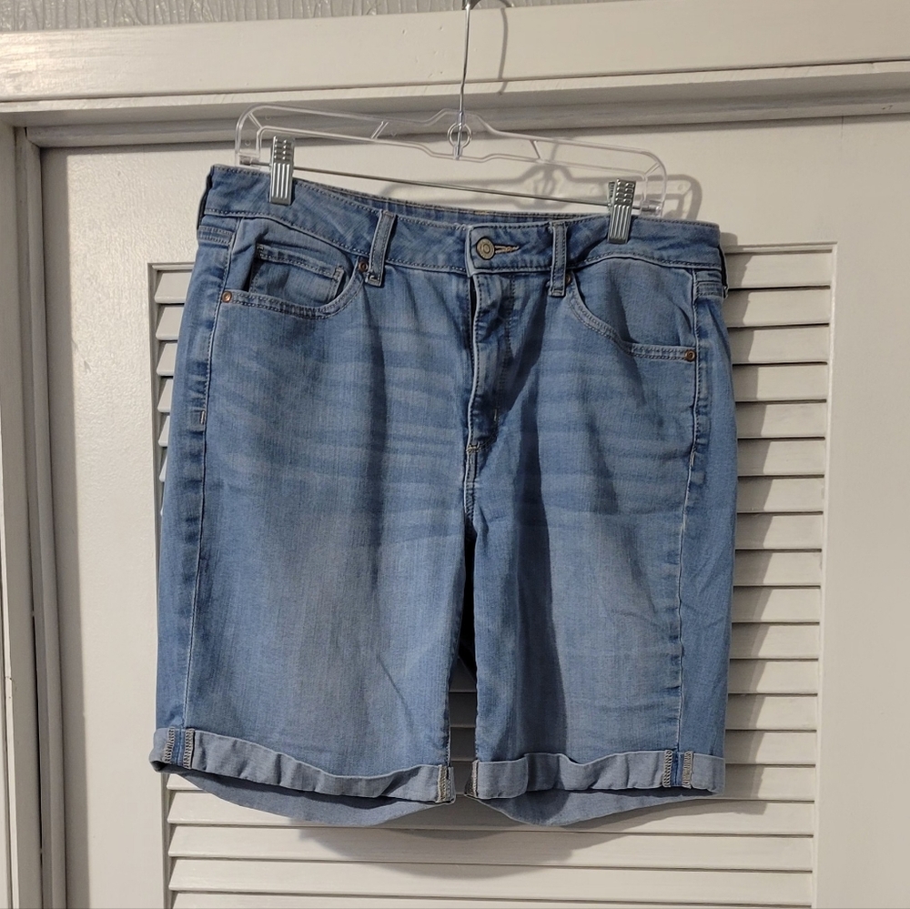 Sonoma Women's Light Blue Jean Bermuda Shorts
